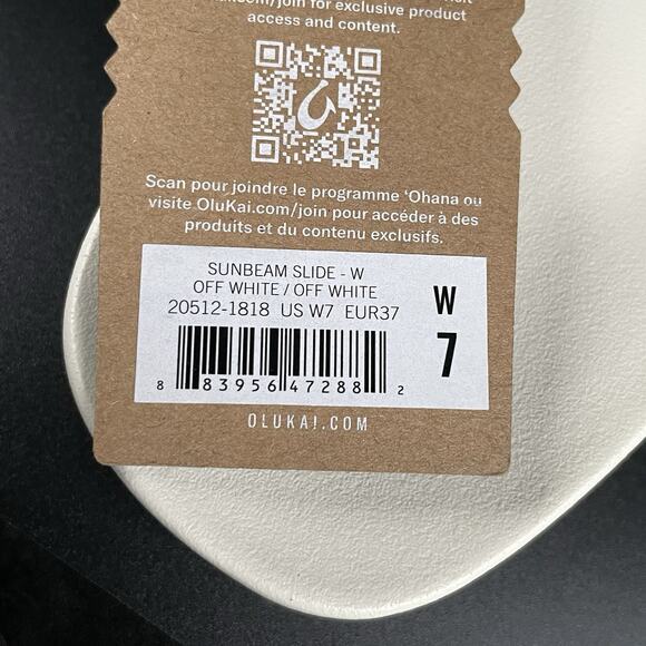 Olukai Sunbeam Slide Women’s Size 9 Off White Slip On Comfort Sandals Casual NEW - Picture 8 of 8